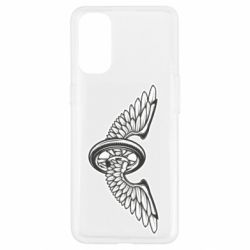Чехол для Oppo Reno 4 Колесо и крылья - PrintSalon
