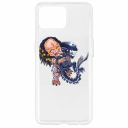 Чехол для Oppo Reno 4 Lite Alien vs Predator - PrintSalon