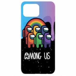 Чехол для Oppo Reno 4 Lite Among Us art paints - PrintSalon