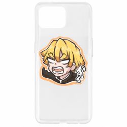 Чехол для Oppo Reno 4 Lite Angry Zenitsu Agatsuma