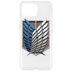 Чехол для Oppo Reno 4 Lite Attack Titan Survey Corps Logo 3D - PrintSalon