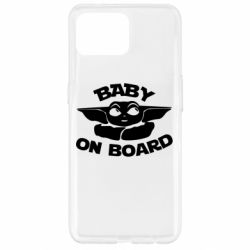 Чехол для Oppo Reno 4 Lite Baby on board yoda - PrintSalon