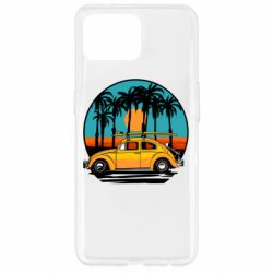 Чехол для Oppo Reno 4 Lite Car and sunset - PrintSalon