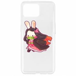 Чехол для Oppo Reno 4 Lite Chibi Bunny Kamado Nezuko