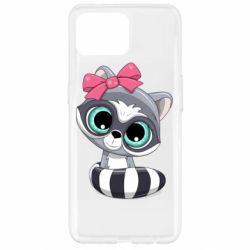 Чехол для Oppo Reno 4 Lite Cute raccoon - PrintSalon