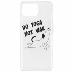 Чехол для Oppo Reno 4 Lite Do yoga not war - PrintSalon