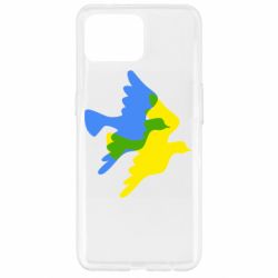 Чехол для Oppo Reno 4 Lite Dove flag of Ukraine - PrintSalon