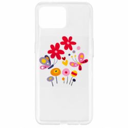 Чехол для Oppo Reno 4 Lite Flowers and Butterflies - PrintSalon