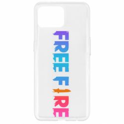 Чехол для Oppo Reno 4 Lite Free fire gradient logo - PrintSalon