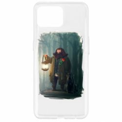 Чехол для Oppo Reno 4 Lite Хагрид в лесу - PrintSalon