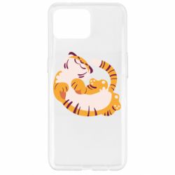 Чехол для Oppo Reno 4 Lite Happy tiger - PrintSalon