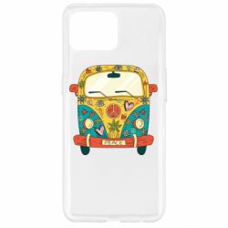 Чехол для Oppo Reno 4 Lite Hippie bus - PrintSalon