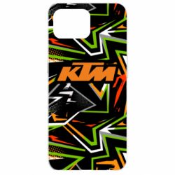 Чохол для Oppo Reno 4 Lite KTM orange logo - PrintSalon