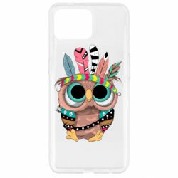 Чехол для Oppo Reno 4 Lite Little owl with feathers - PrintSalon