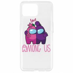 Чехол для Oppo Reno 4 Lite Love is Among Us - PrintSalon
