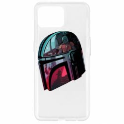 Чехол для Oppo Reno 4 Lite Mandalorian Helmet profil - PrintSalon