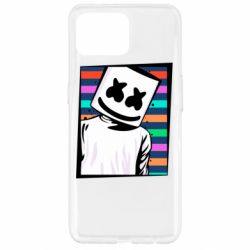 Чехол для Oppo Reno 4 Lite Marshmello Colorful Portrait - PrintSalon