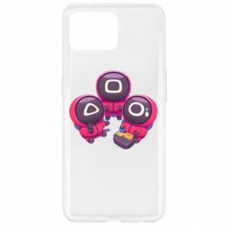 Чехол для Oppo Reno 4 Lite Милые солдаты из игры в кальмара - PrintSalon