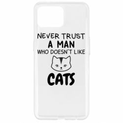 Чехол для Oppo Reno 4 Lite Не любит котов - не доверяй - PrintSalon