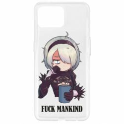 Чохол для Oppo Reno 4 Lite Nier. Fuck Mankind - PrintSalon