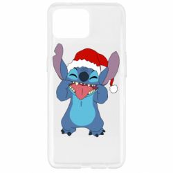 Чехол для Oppo Reno 4 Lite Новогодний Стич - PrintSalon