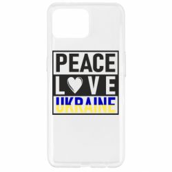 Чехол для Oppo Reno 4 Lite PEACE LOVE UKRAINE - PrintSalon