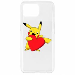 Чехол для Oppo Reno 4 Lite Pikachu Heart - PrintSalon