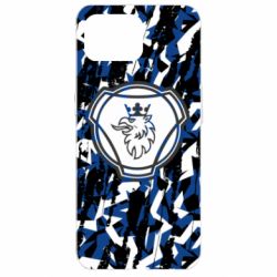 Чохол для Oppo Reno 4 Lite Scania logo and grunge - PrintSalon