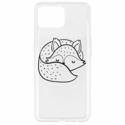 Чехол для Oppo Reno 4 Lite Sleeping fox - PrintSalon