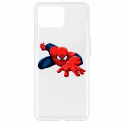 Чехол для Oppo Reno 4 Lite Spiderman and jump - PrintSalon