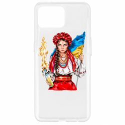 Чехол для Oppo Reno 4 Lite Украинская девушка в венку - PrintSalon