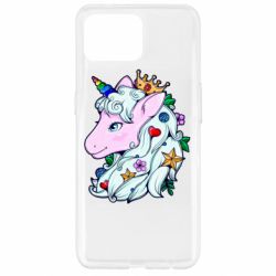 Чехол для Oppo Reno 4 Lite Unicorn Princess - PrintSalon