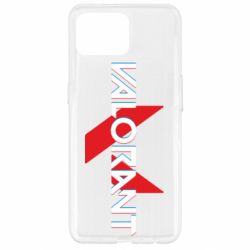 Чехол для Oppo Reno 4 Lite Valorant glitsh logo - PrintSalon