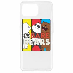 Чехол для Oppo Reno 4 Lite We bare bears collage - PrintSalon