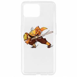 Чехол для Oppo Reno 4 Lite Zenitsu Demon Slayer