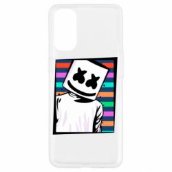 Чехол для Oppo Reno 4 Marshmello Colorful Portrait - PrintSalon