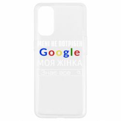 Чехол для Oppo Reno 4 Моя жена знает всё - PrintSalon
