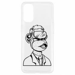 Чехол для Oppo Reno 4 Обезьяна в виртуальных очках - PrintSalon