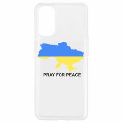 Чехол для Oppo Reno 4 Pray for peace - PrintSalon