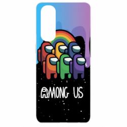 Чехол для Oppo Reno 4 Pro Among Us art paints - PrintSalon