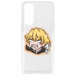 Чехол для Oppo Reno 4 Pro Angry Zenitsu Agatsuma - PrintSalon