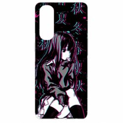 Чохол для Oppo Reno 4 Pro Anime Girl Glitch - PrintSalon