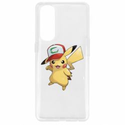 Чехол для Oppo Reno 4 Pro Ash's hat Pikachu - PrintSalon