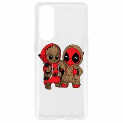 Чехол для Oppo Reno 4 Pro Baby Groot And Deadpool - PrintSalon
