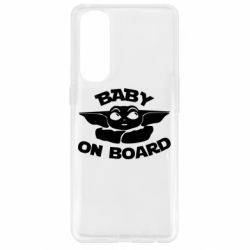 Чехол для Oppo Reno 4 Pro Baby on board yoda - PrintSalon