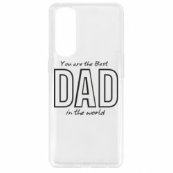 Чохол для Oppo Reno 4 Pro Best dad text - PrintSalon