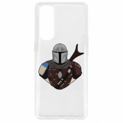 Чехол для Oppo Reno 4 Pro Bust of Mandalorian - PrintSalon