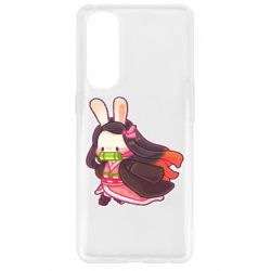 Чехол для Oppo Reno 4 Pro Chibi Bunny Kamado Nezuko - PrintSalon