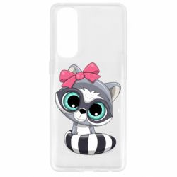 Чехол для Oppo Reno 4 Pro Cute raccoon - PrintSalon