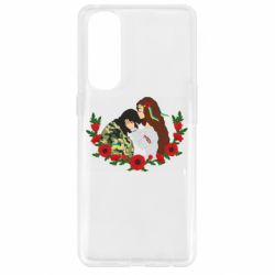 Чохол для Oppo Reno 4 Pro Дівчина цілує солдата - PrintSalon